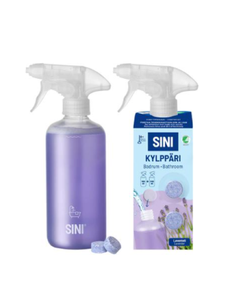 Чистящее средство для ванной комнаты SINI Kylppäri стартовый набор – флакон + 2 таблетки