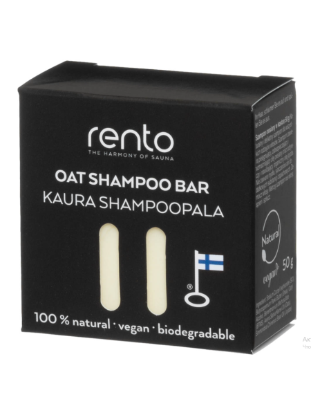 Натуральный овсяный шампунь для всех типов волос Rento Kaura shampoo pala 50г