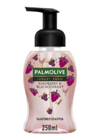 Жидкое мыло-пенка Palmolive Luxury Foam Raspberry & Blackcurrant 250мл малина и черная смородина 