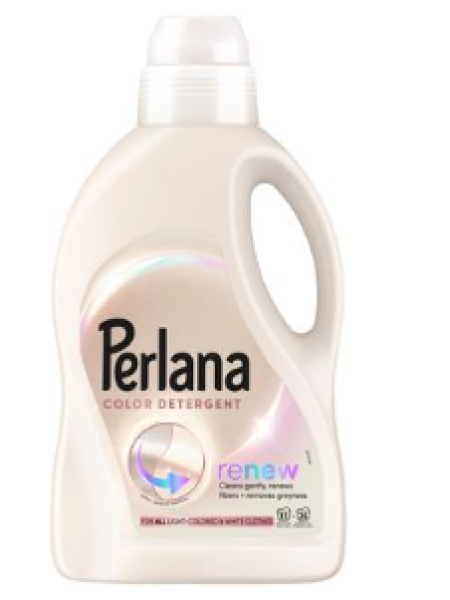 Жидкий порошок для белого белья Perlana Renew Light 1,32л