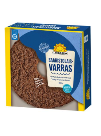 Сушеный ржаной хлеб с солодом Linkosuo Varrasleipä Saaristolais 480г