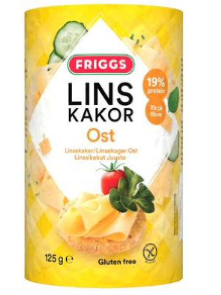 Чечевичные лепешки со вкусом сыра Friggs Gluteeniton Juusto Linssikakku 125г