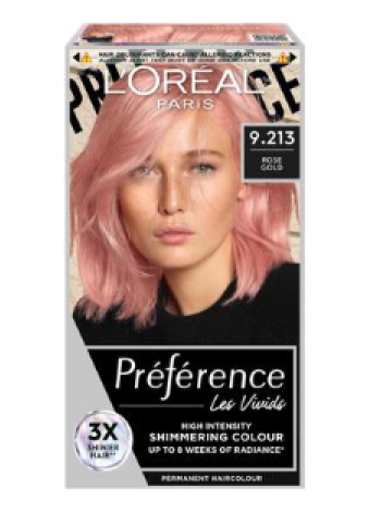 Краска для волос L'Oréal Paris Préférence Vivid Colors Rose Gold интенсивный перманентный цвет