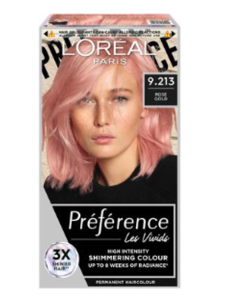 Краска для волос L'Oréal Paris Préférence Vivid Colors Rose Gold интенсивный перманентный цвет