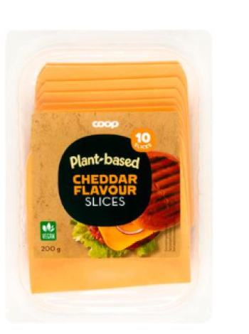 Сыр чеддар в нарезке Coop Vegan Cheddar style viipale 200г веган