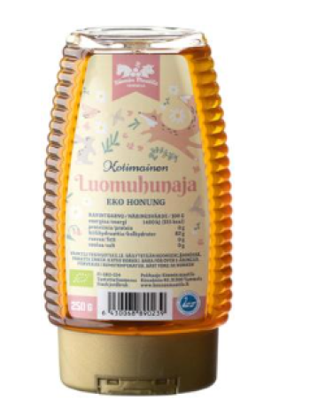 Органический жидкий мед Könnön Maatilan Kotimainen Luomuhunaja 250г в пластиковой бутылке