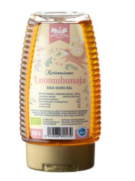 Органический жидкий мед Könnön Maatilan Kotimainen Luomuhunaja 250г в пластиковой бутылке
