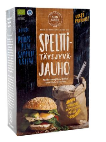 Мука цельнозерновая органическая спельтовая Sunspelt 800 г