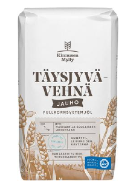 Мука пшеничная цельнозерновая Kinnunen Mylly 1 кг