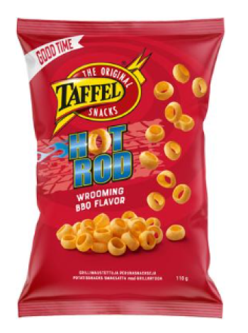 Ароматизированные картофельные кольца Taffel Hot Rod 110г 