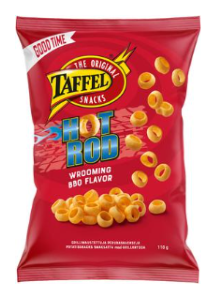 Ароматизированные картофельные кольца Taffel Hot Rod 110г 