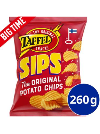 Картофельные чипсы Taffel Sips suolattu sipsi 260г с солью