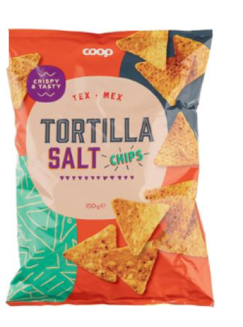 Чипсы из тортильи Coop tortilla chips 150г
