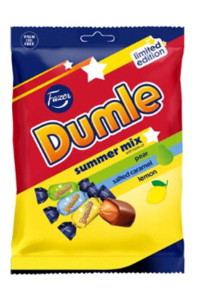 Конфеты Fazer Dumle summer mix 180 г НОВИНКА!!!!!!!