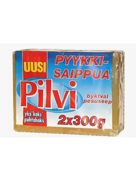 Мыло хозяйственное пятновыводитель Pilvi 2х300г