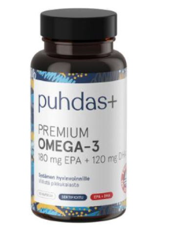 Витамин Pure+ Omega-3 180 мг EPA+120 мг DHA 80 капсул