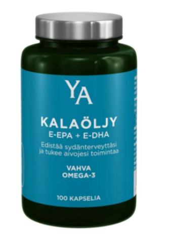 Капсулы с рыбьим жиром Омега-3 YA VAHVA KALAÖLJYKAPSELI OMEGA-3 100шт
