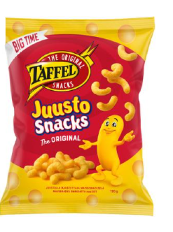 Кукурузные палочки с сыром Taffel Juusto snacks 190г