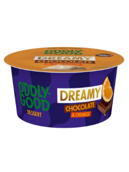 Десерт овсяный Oddlygood Dessert dreamy orange chocolate 130г апельсиновый шоколад