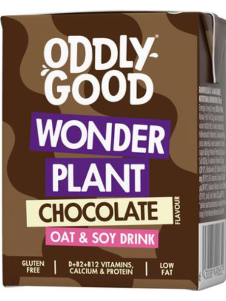 Овсяно-соевый напиток Oddlygood Wonder Plant 2 дл UHT без глютена шоколадный