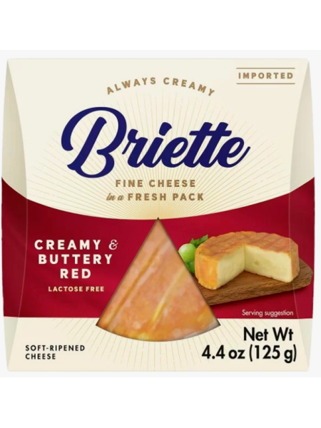 Мягкий сыр Бри Briette Fine Cheese Creamy Buttery Red 125 г сливочно-маслянистый