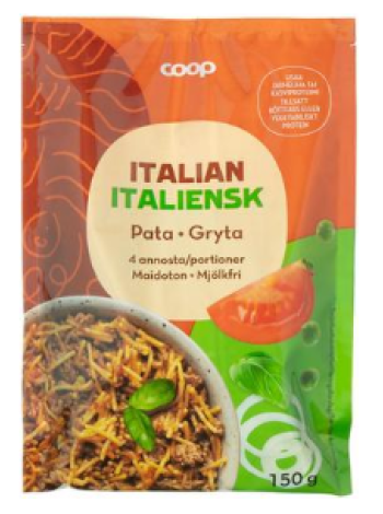 Ингредиенты для итальянского спагетти Coop Italianpata 150г