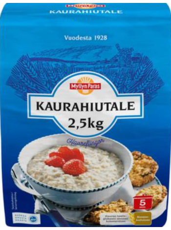 Овсянка Myllyn Paras Havreflingor 2,5кг