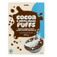 Сухой завтрак Coop puffade 250г шоколадные шарики 