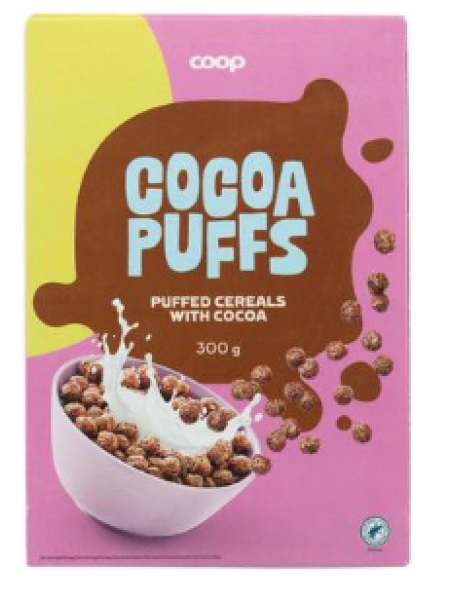 Рисовые шарики с какао Coop Cocoa Puffs 300г