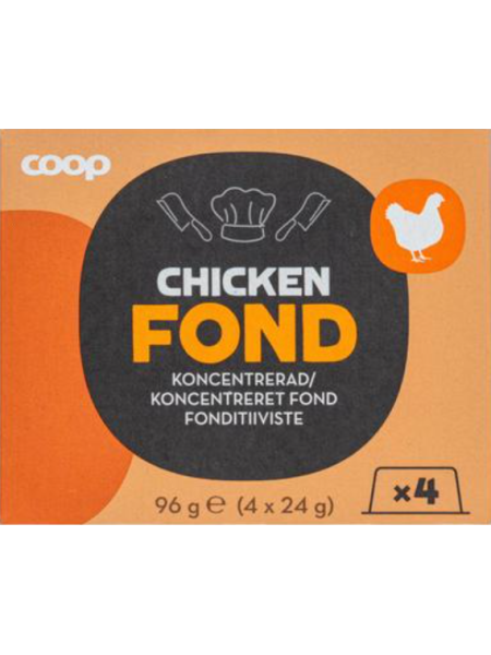 Концентрированный куриный бульон Coop 4 x 24 г