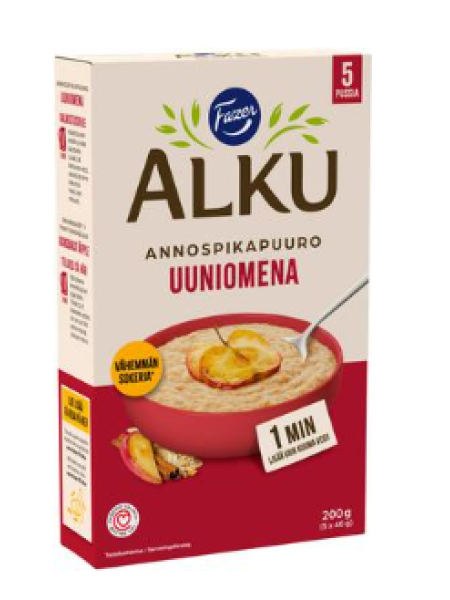 Каша быстрого приготовления Fazer Alku Uuniomena Annospikapuuro 200г (5 X 40г)
