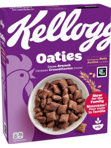 Хрустящие хлопья Kellogg's Oaties Cocoa Crunch 360г