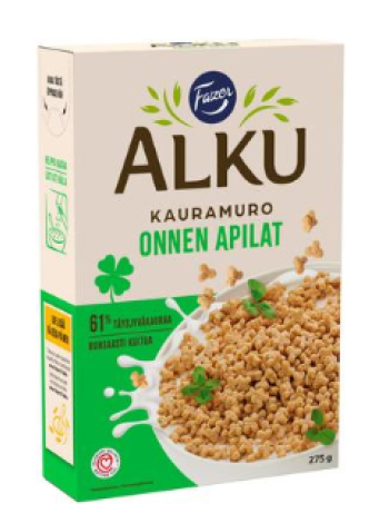 Каша овсяная Fazer Alku Happy Clovers 275 г