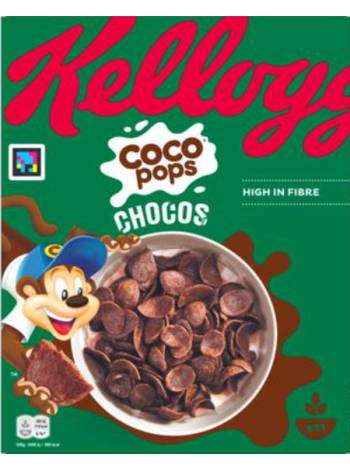 Сухой завтрак шоколадные колечки KELLOGG'S Coco Pops 330г