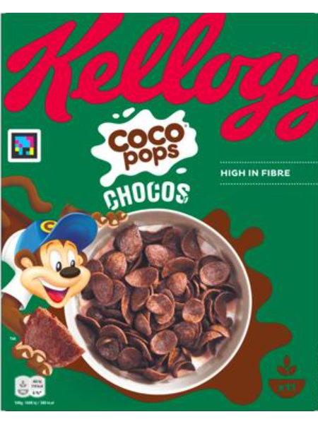 Сухой завтрак шоколадные колечки KELLOGG'S Coco Pops 330г