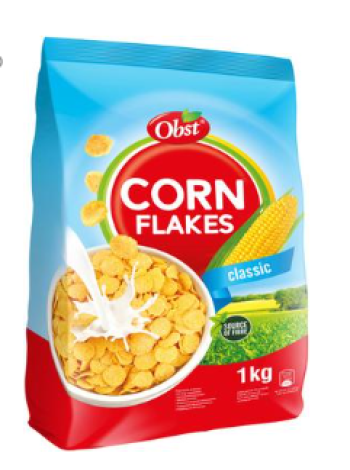 Кукурузные хлопья классические OBST Corn Flakes Classic 1 кг