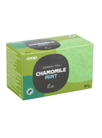 Травяной чай Coop ромашка и мята 30 г 20 шт