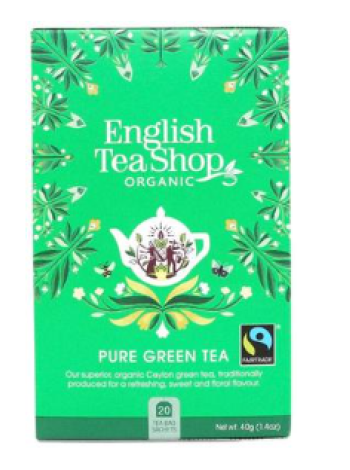 Органический зеленый чай English Tea Shop Pure Green 20 шт