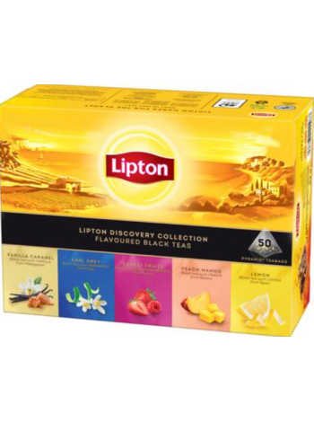Ассорти черного чая Lipton Variety Pack te kollektion 50шт
