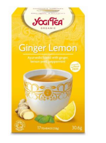 Травяной чай Yogi Tea Ekologisk Ginger Lemon 17x1,8г Имбирь Лимон