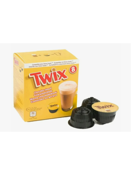 Горячий шоколад в капсулах Twix 8 шт с баунти-начинкой
