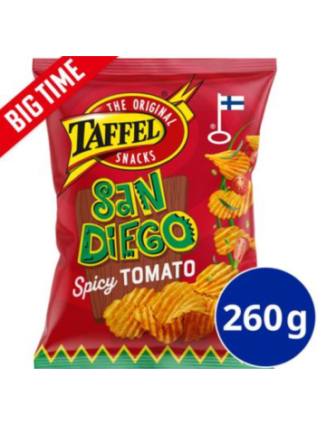 Чипсы картофельные со вкусом острых томатов Taffel San Diego 260 г