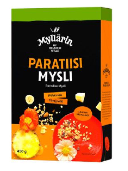 Мюсли Myllarin Paratiisi 450г экзотическая смесь фруктов