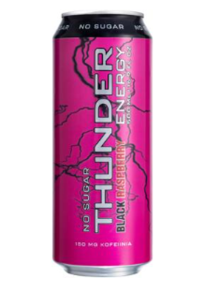 Энергетический напиток THUNDER ENERGY No Sugar Black Raspberry 500 мл ежевика