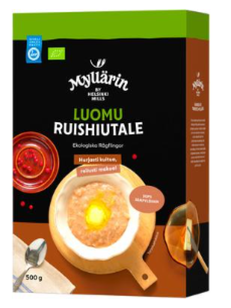 Органические ржаные хлопья Myllärin Luomu Ruishiutale 500г