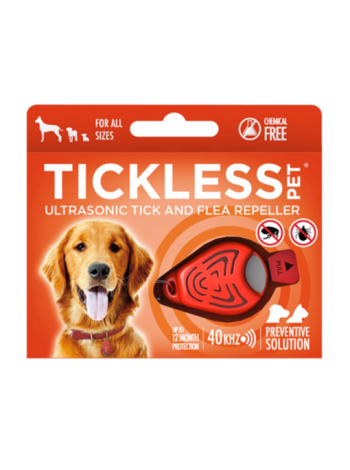 Брелок от клещей для домаших животных TICKSLESS 1 шт цвет оранжевый