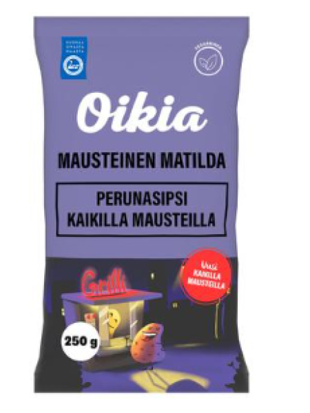 Картофельные чипсы со специями Oikia Mausteinen Matilda kaikilla mausteilla 250 г