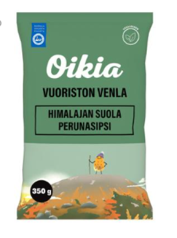 Чипсы картофельные Oikia Vuoriston Venla 350г