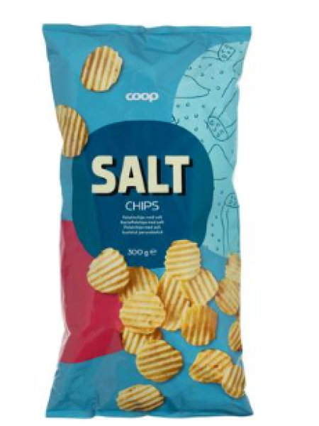 Чипсы картофельные Coop соленые 300 г