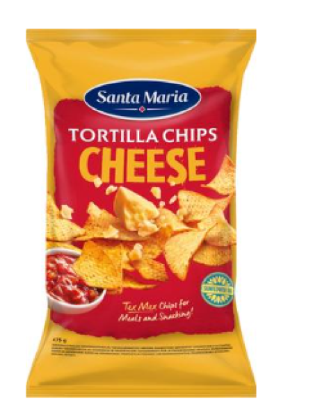 Чипсы со вкусом сыра Santa Maria Tortilla Chips Cheese 475г